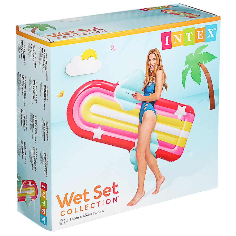 INTEX Матрас надувной "Радуга с облаками", 175x117x20 см, 58729, арт.№ 060-003