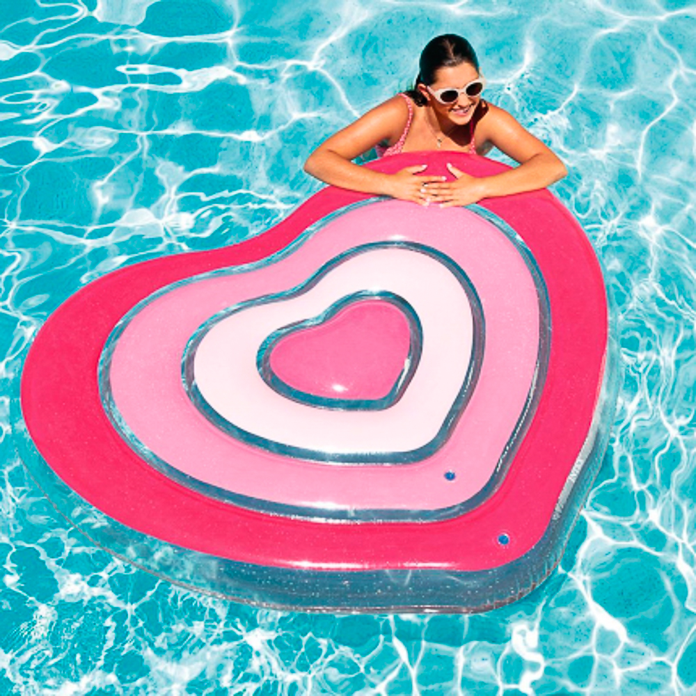 INTEX Матрас надувной "Сладкое сердце", 155x135x25 см, 58727, арт.№ 060-008