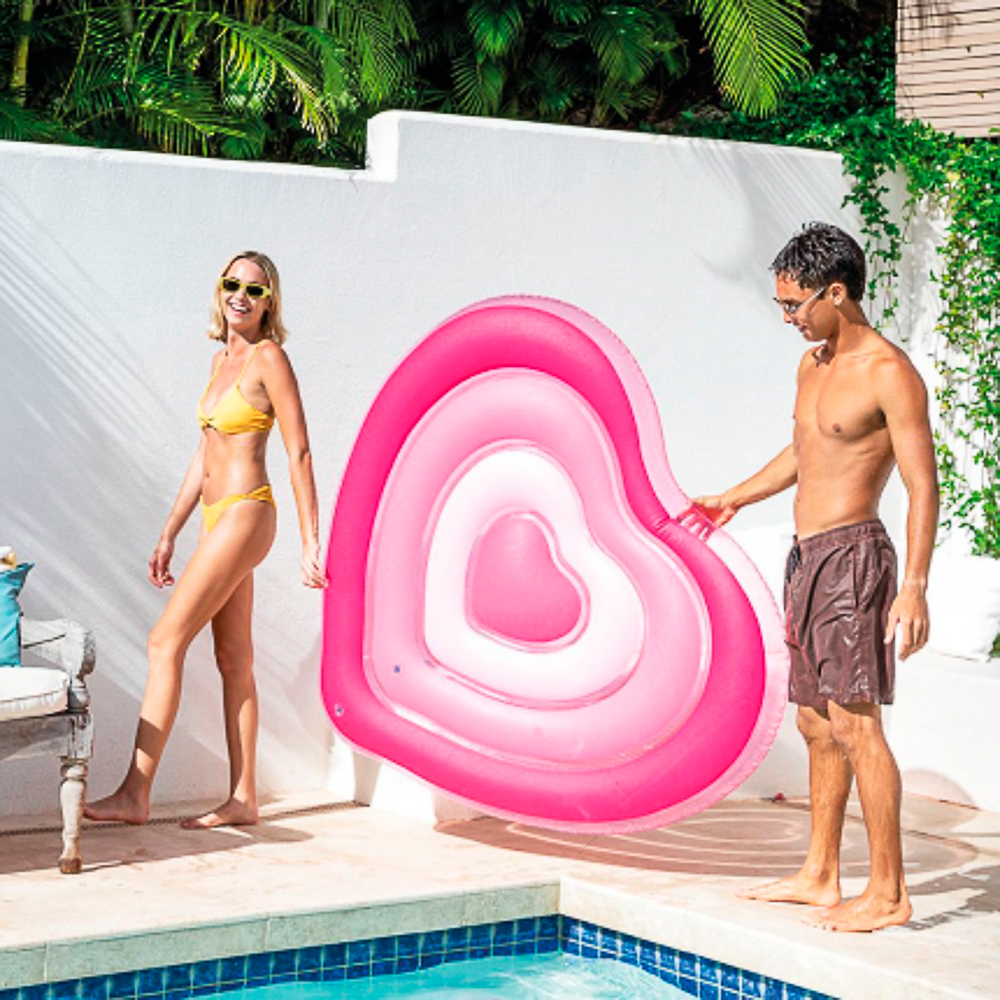 INTEX Матрас надувной "Сладкое сердце", 155x135x25 см, 58727, арт.№ 060-008