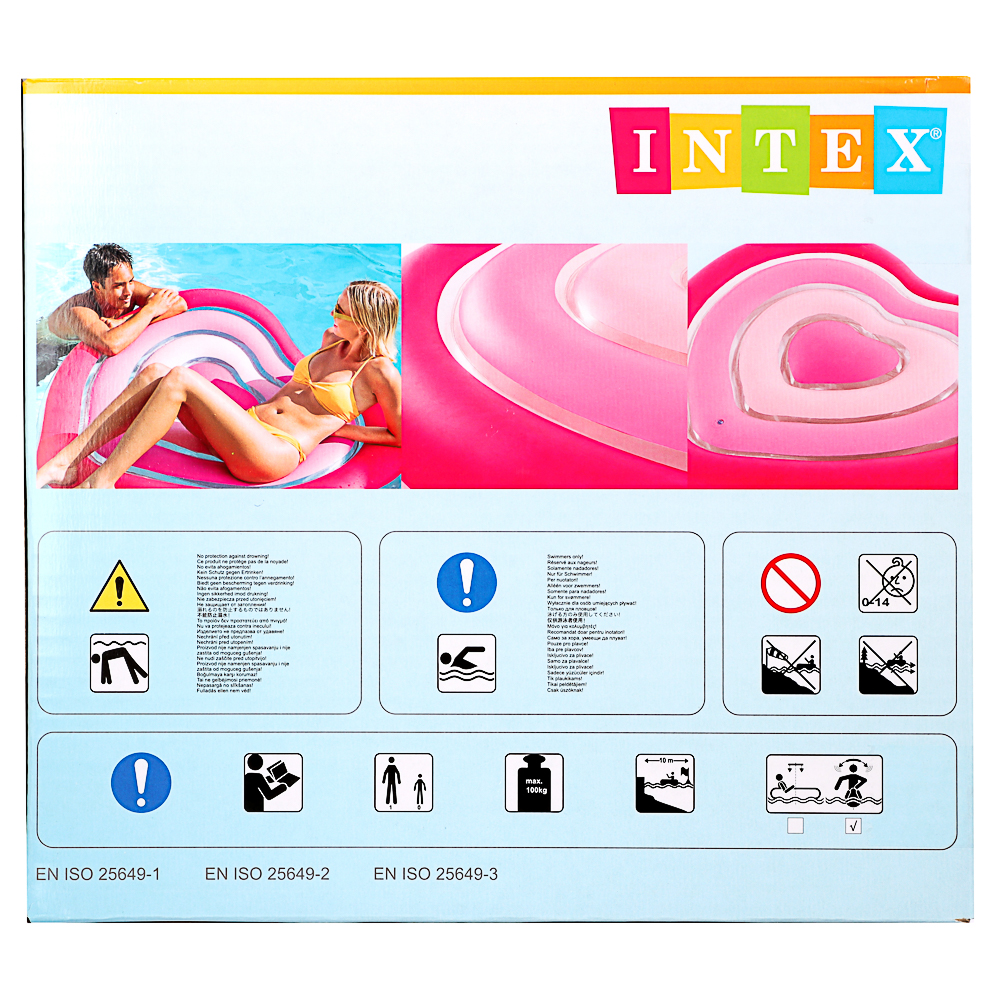 INTEX Матрас надувной "Сладкое сердце", 155x135x25 см, 58727, арт.№ 060-008