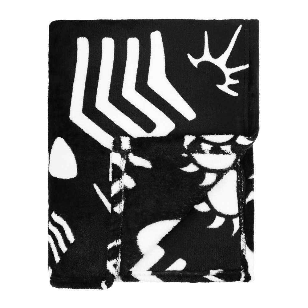 BY Русские супергерои Плед микрофибра, 130х150см, 230гр/м, черно-белый, арт.№ 486-042