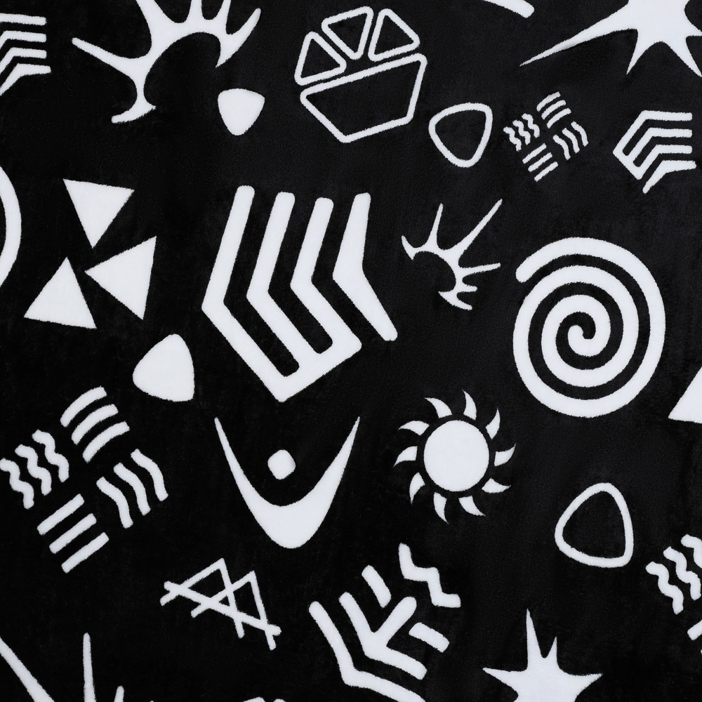 BY Русские супергерои Плед микрофибра, 130х150см, 230гр/м, черно-белый, арт.№ 486-042