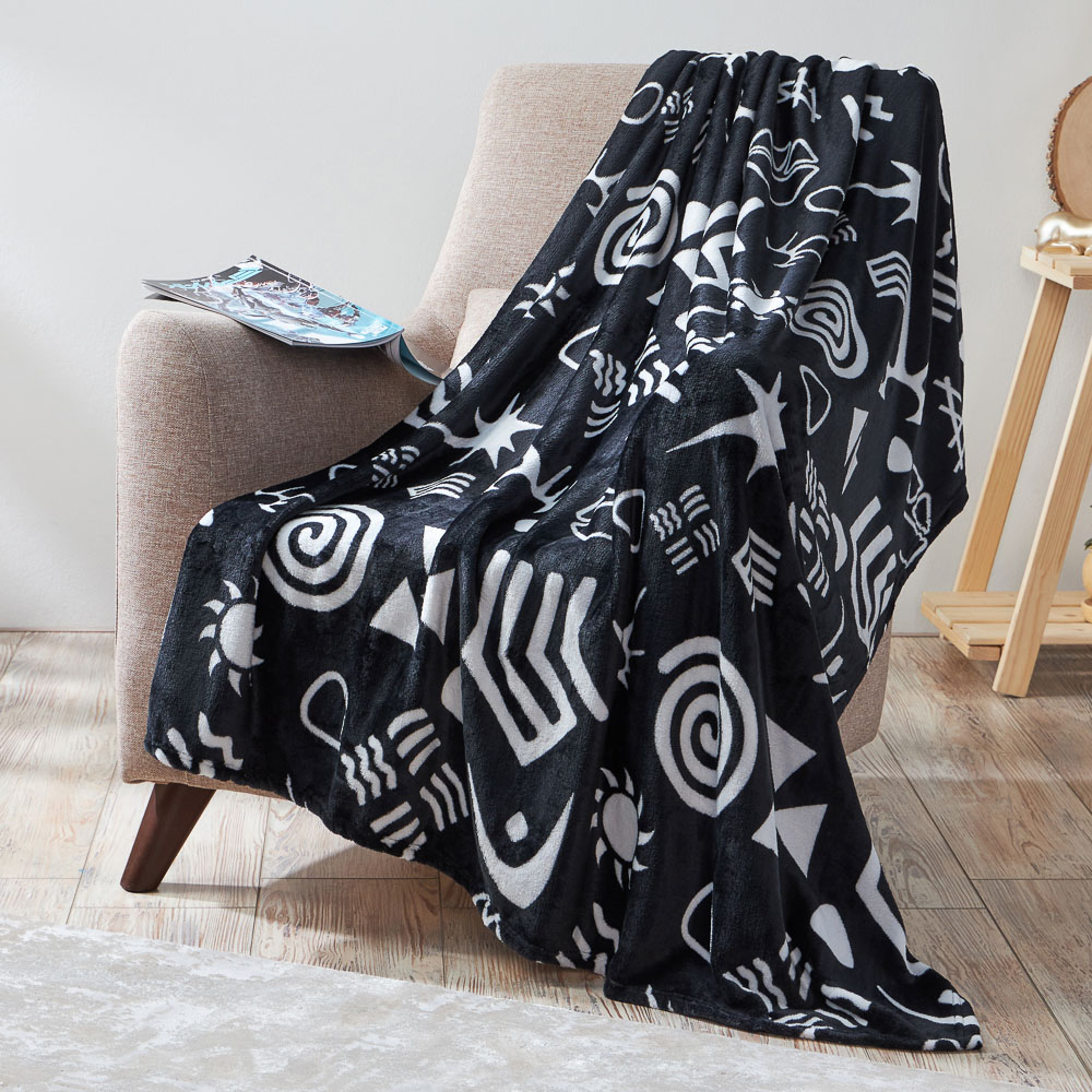 BY Русские супергерои Плед микрофибра, 130х150см, 230гр/м, черно-белый, арт.№ 486-042