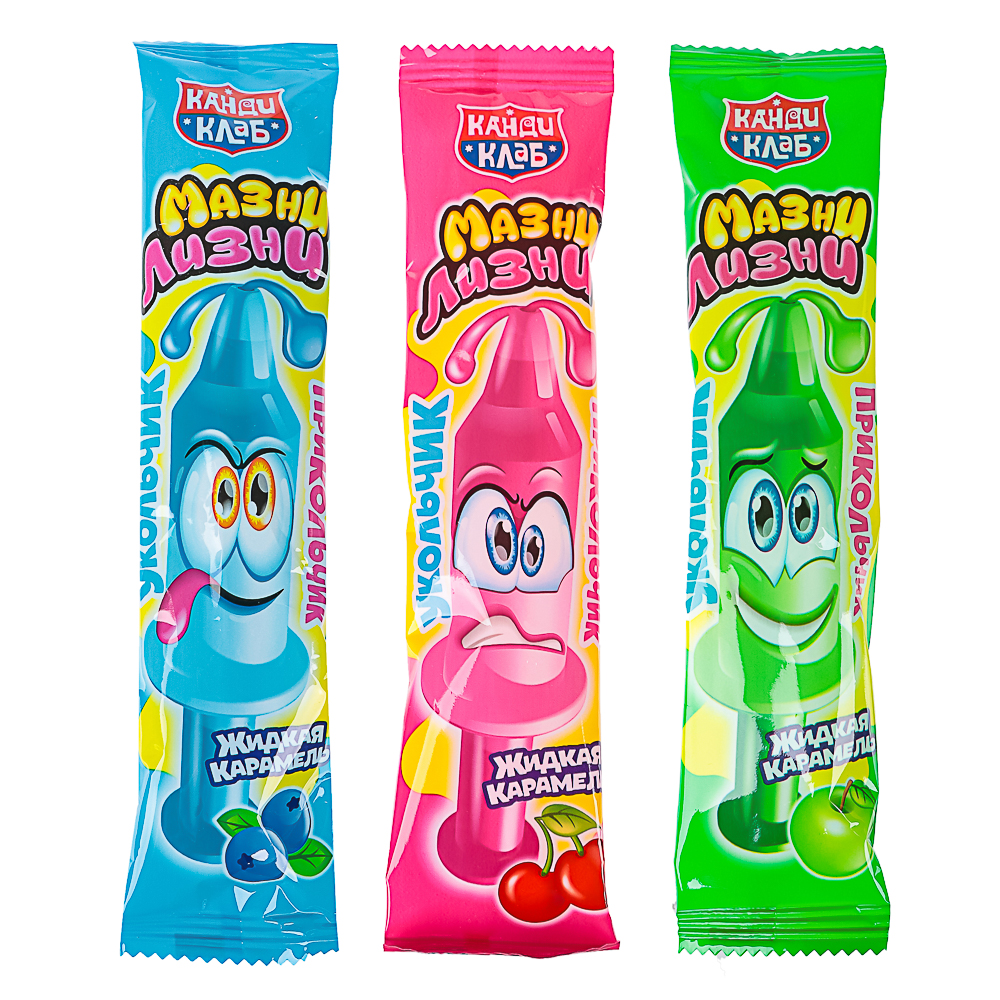Жидкая карамель "Мазни-Лизни. Укольчик-прикольчик" ассорти 8гр, арт.№ 347-345