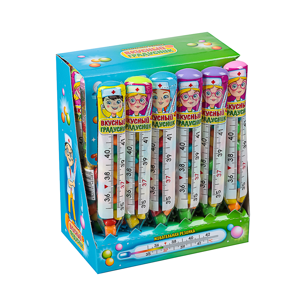 Жевательная резинка "Вкусный градусник" 7 г., арт.№ 347-346