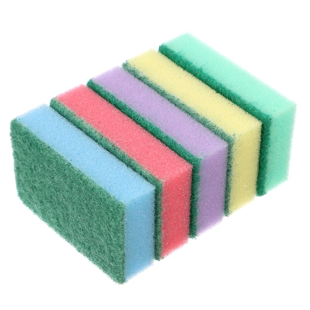 VETTA Набор губок для мытья посуды "Прима" 5шт, 8х5х2,5см, арт.№ 441-082