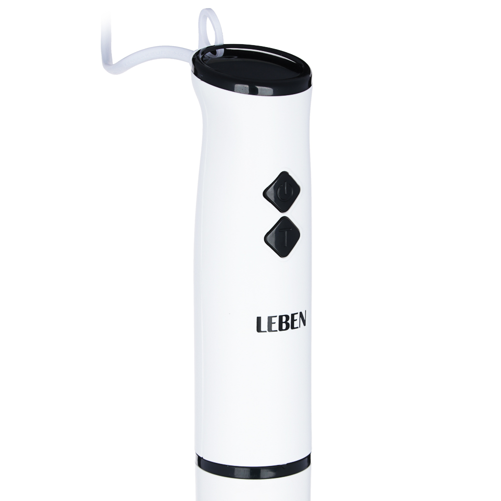 LEBEN Блендер погружной 200Вт, чоппер 400 мл, мерный стакан 1000 мл, 2 скорости, нерж.сталь, арт.№ 269-003