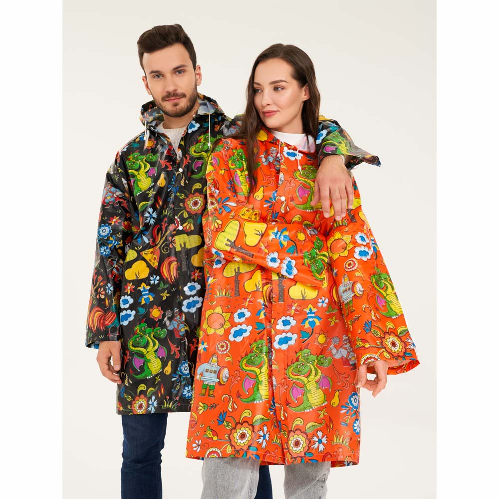 Дождевик-плащ на кнопках 100х70см, EVA, 80 мкр Вселенная BY, арт.№ 188-087