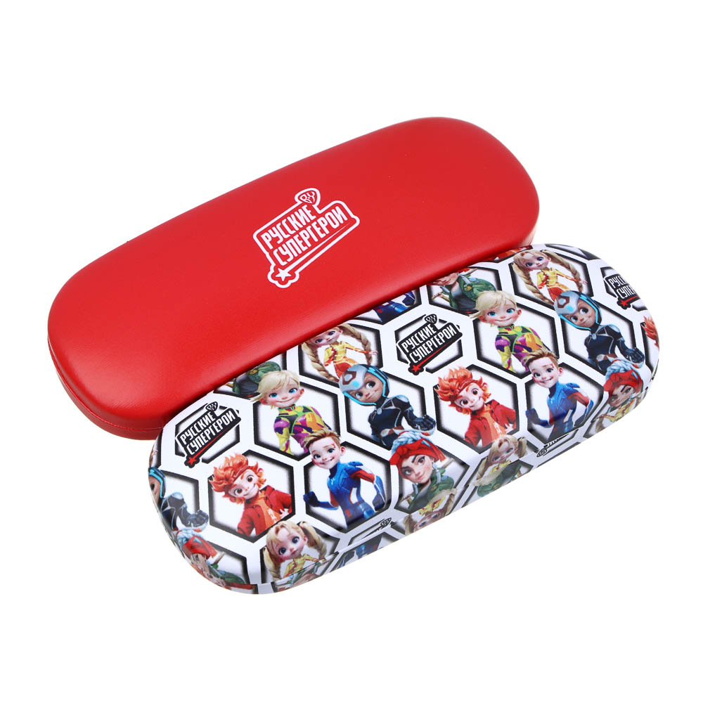 BY Русские Супергерои Футляр кейс для очков, ПУ, 16х5,5см, 2 дизайна, арт.№ 339-100