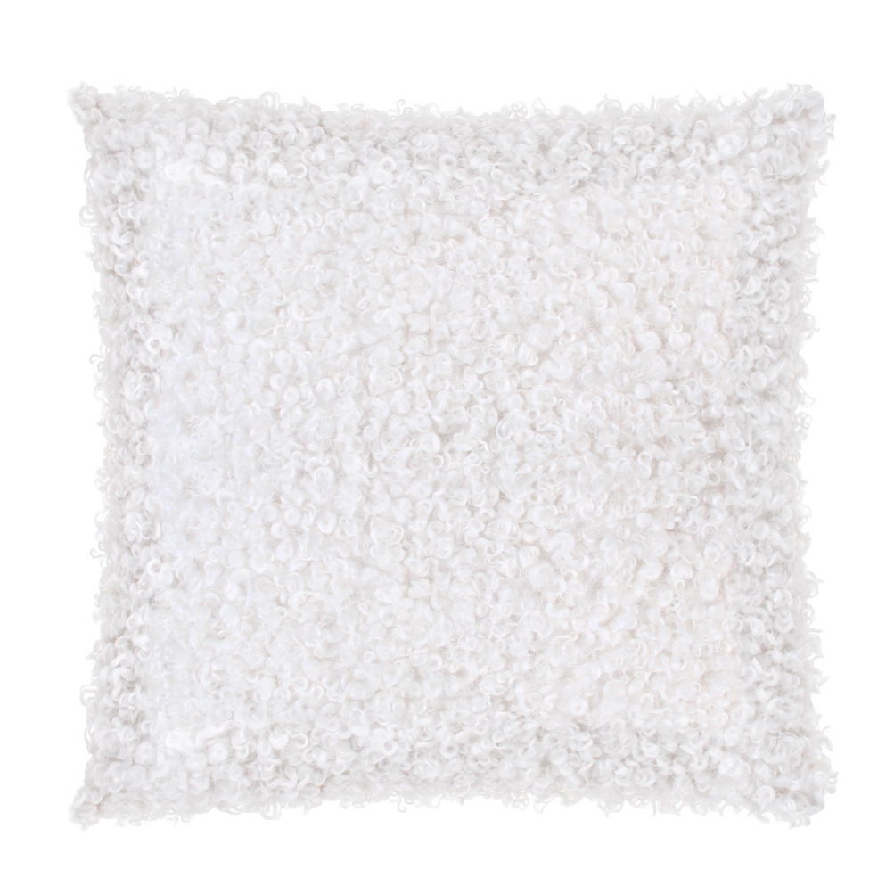 PROVANCE Фелиз Чехол для подушки мех, 40х40см, 100% полиэстер, молочный, арт.№ 492-230