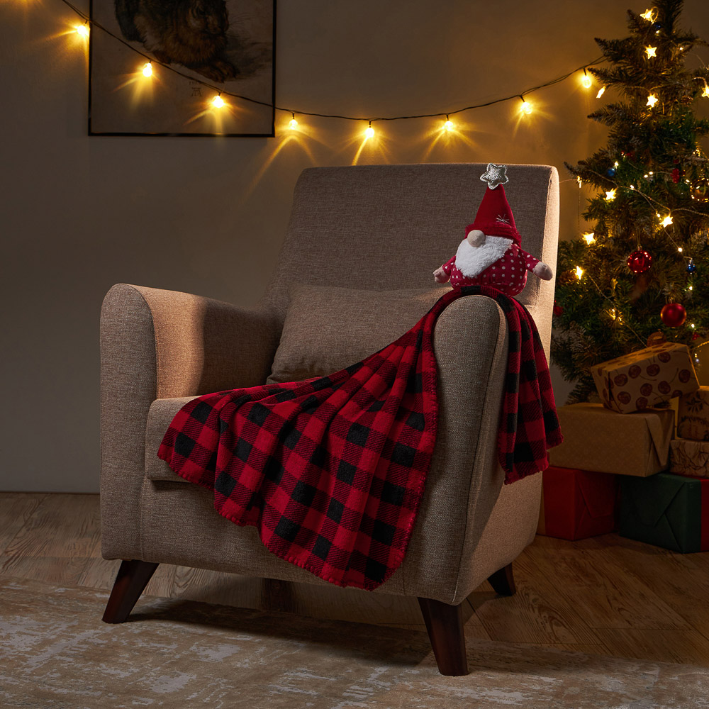 PROVANCE Фелиз Плед с сувениром, 75х90см, 100% полиэстер, красный, арт.№ 492-233