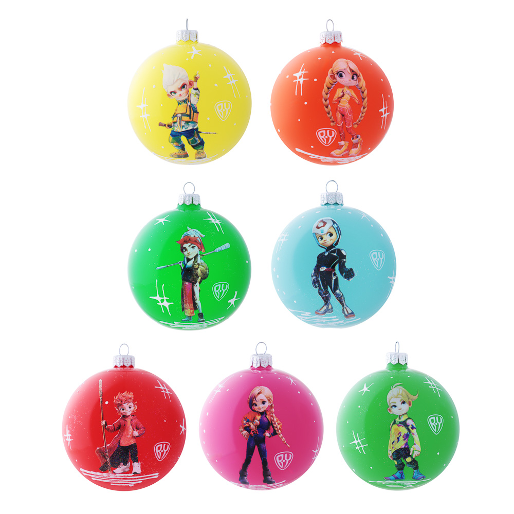 BY Шар стеклянный Герои Русские СуперГерои BY 6+, арт.№ 368-008