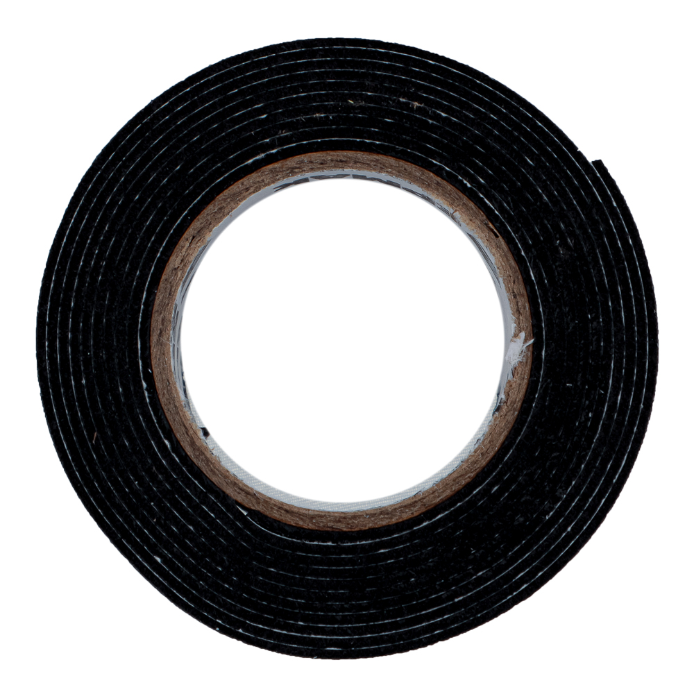 ЕРМАК Лента клеящая монтажная 2-х сторонняя, для АВТО, 40мм x 2м черная, арт.№ 472-021