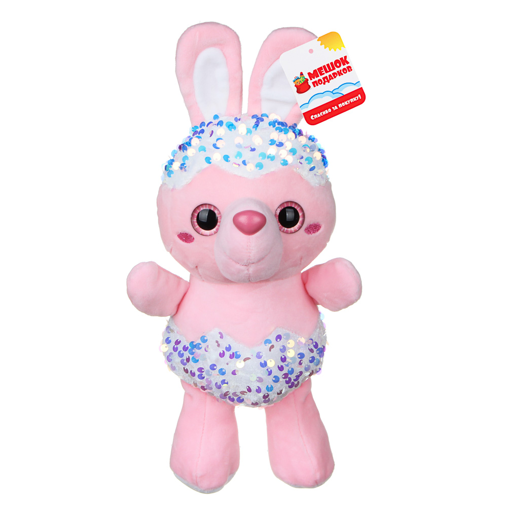 МЕШОК ПОДАРКОВ Добрый зайка, полиэстер, 27см, 2 дизайна, арт.№ 264-274