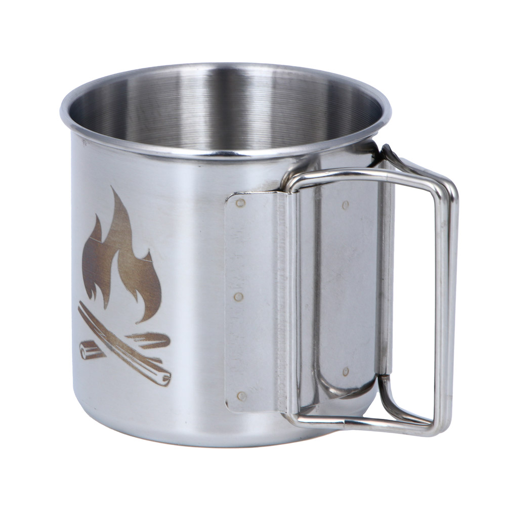 РУССО ТУРИСТО Кружка туристическая, нерж. сталь, 7,5х7см, арт.№ 123-047