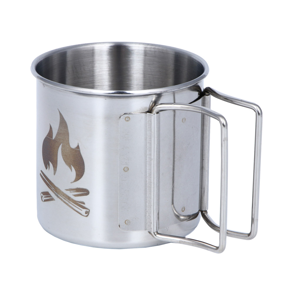 РУССО ТУРИСТО Кружка туристическая, нерж. сталь, 7,5х7см, арт.№ 123-047