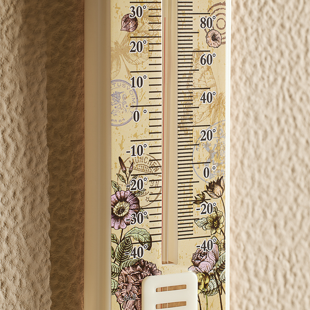 Термометр комнатный тм VETTA, Цветы, 19х4см, пластик, арт.№ 473-030