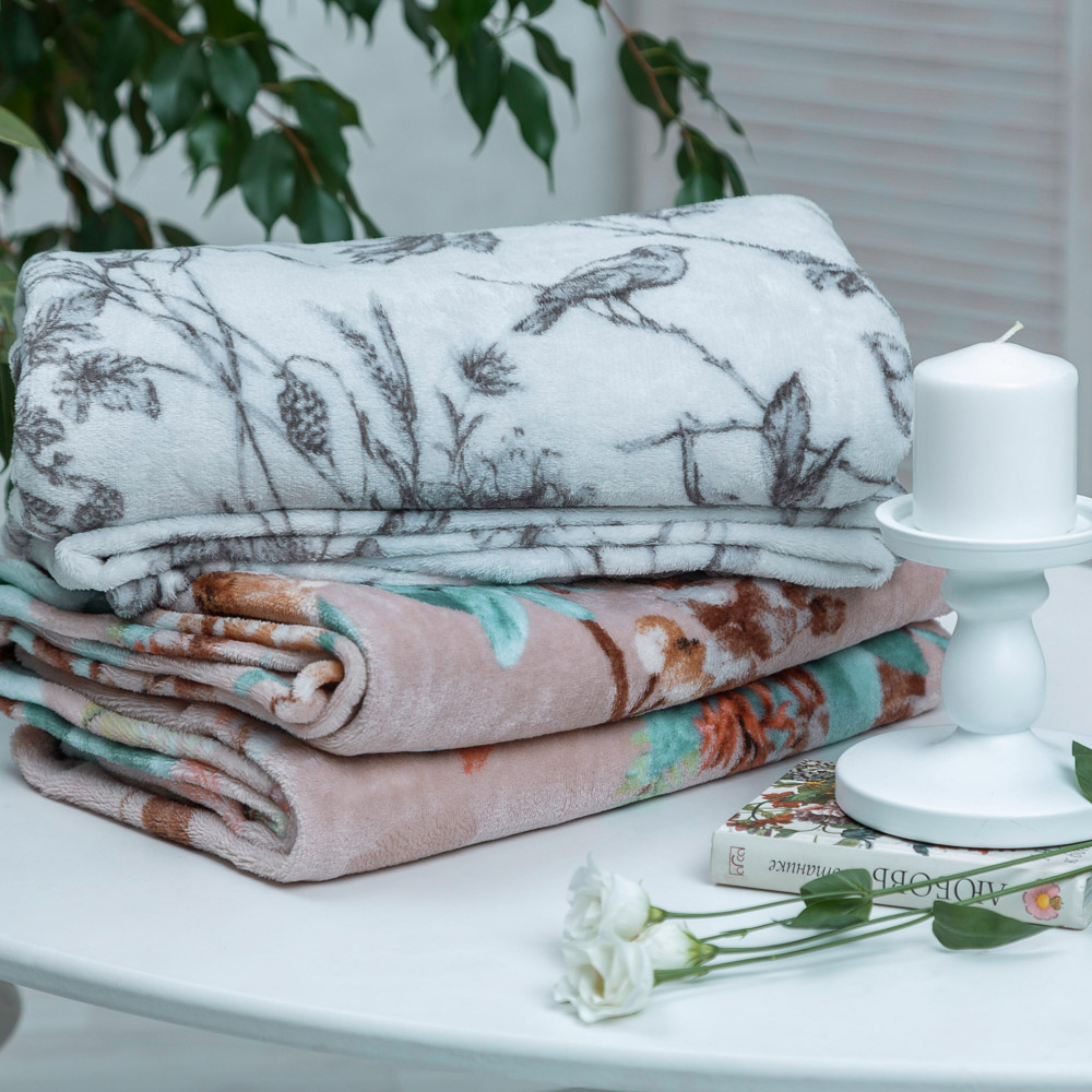 PROVANCE Плед, микрофибра, 150х200см, 180гр/м, "Фантазия", 2 дизайна, арт.№ 486-067