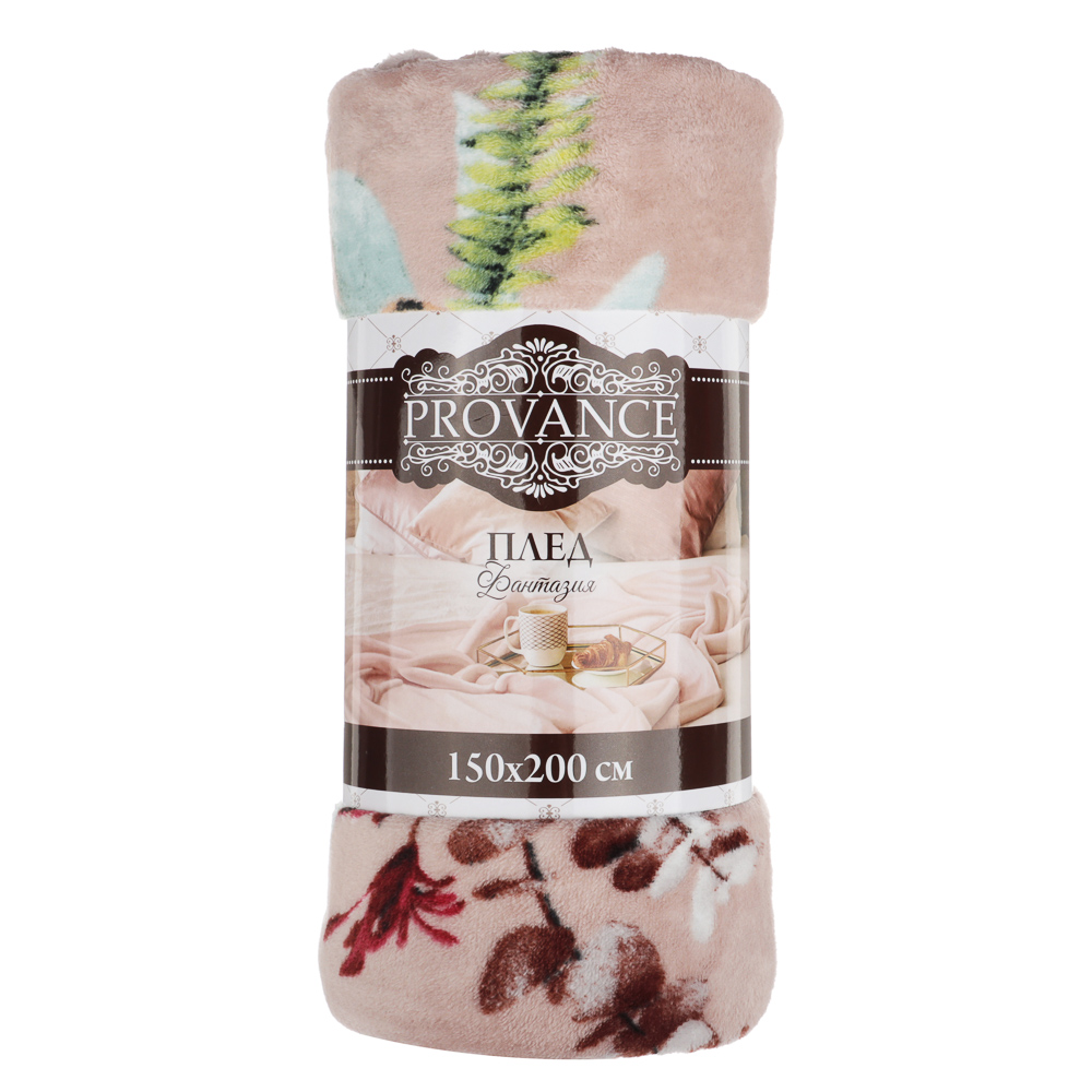 PROVANCE Плед, микрофибра, 150х200см, 180гр/м, "Фантазия", 2 дизайна, арт.№ 486-067