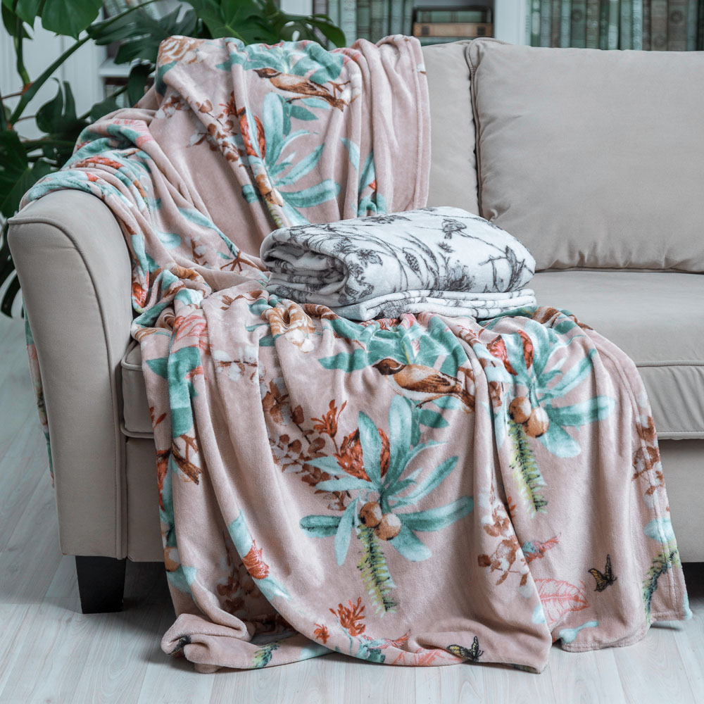 PROVANCE Плед, микрофибра, 150х200см, 180гр/м, "Фантазия", 2 дизайна, арт.№ 486-067