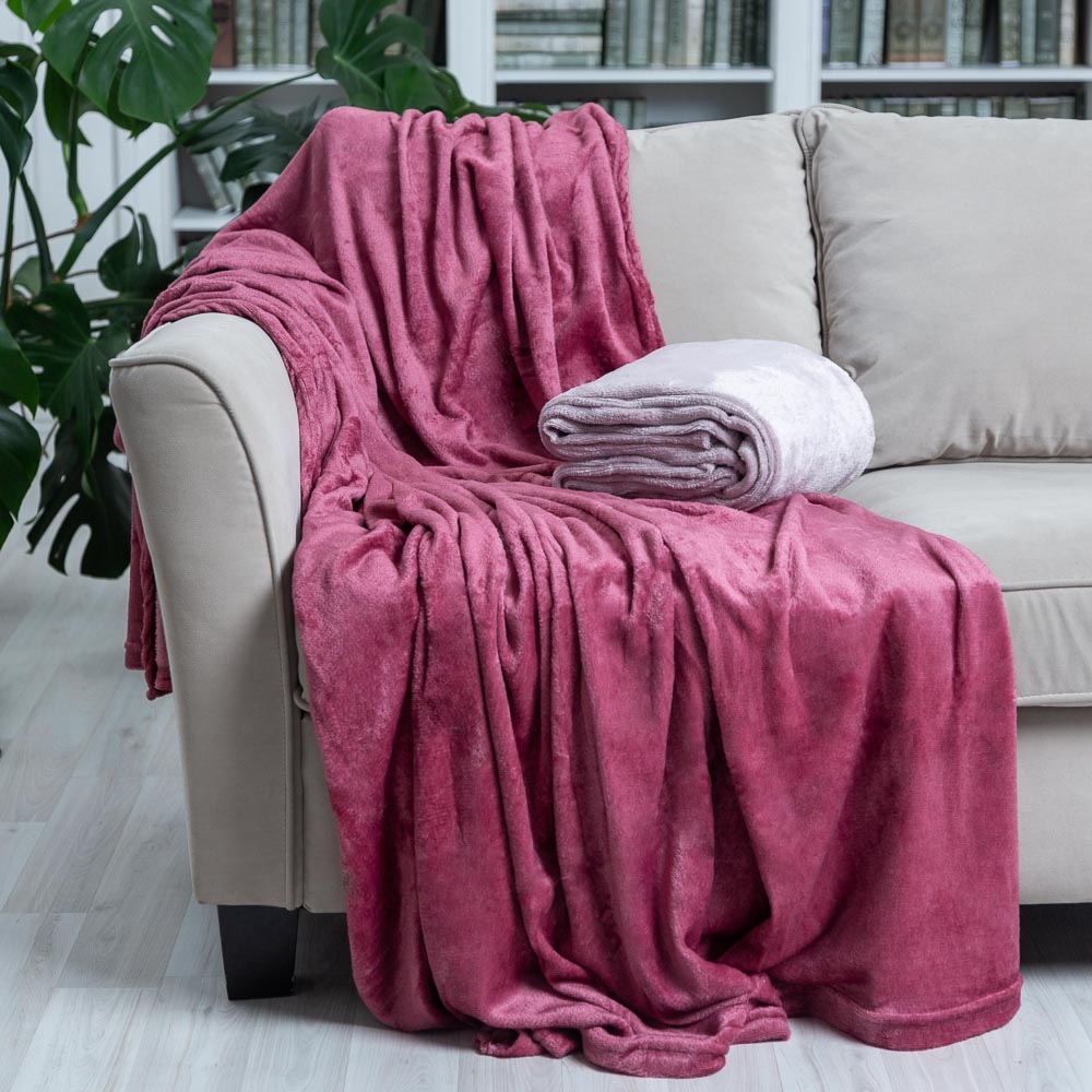 PROVANCE Плед, микрофибра, 180х200см, 180гр/м, "Баланс", 2 цвета, арт.№ 486-068