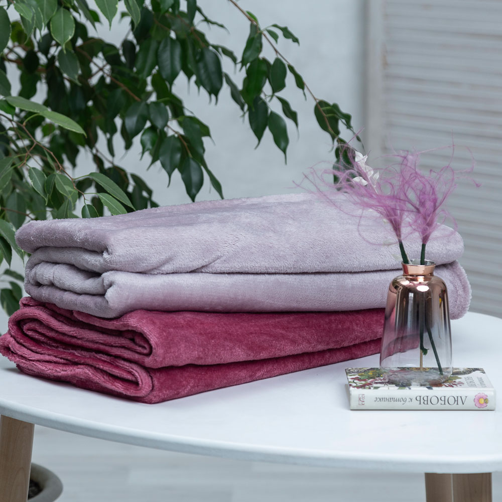 PROVANCE Плед, микрофибра, 180х200см, 180гр/м, "Баланс", 2 цвета, арт.№ 486-068