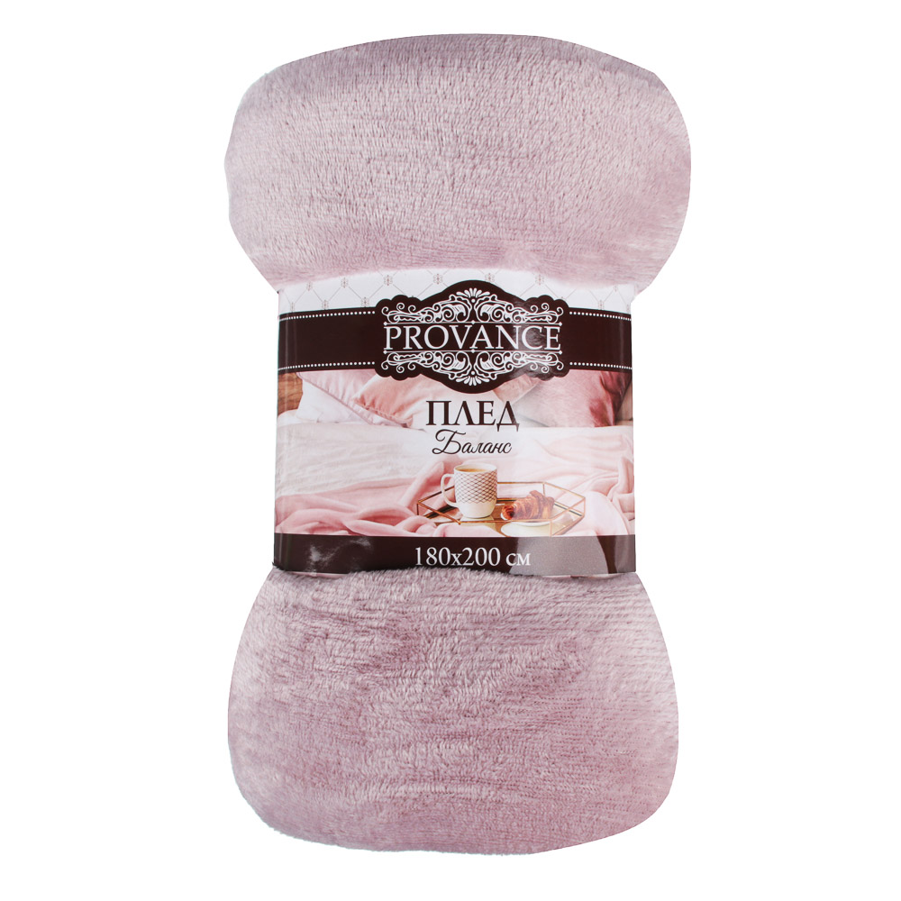 PROVANCE Плед, микрофибра, 180х200см, 180гр/м, "Баланс", 2 цвета, арт.№ 486-068