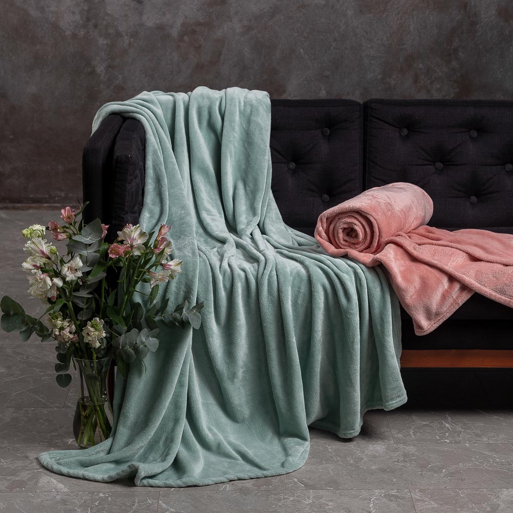 PROVANCE Плед, микрофибра, 180х200см, 230гр/м, "Нежность", 2 дизайна, арт.№ 486-070