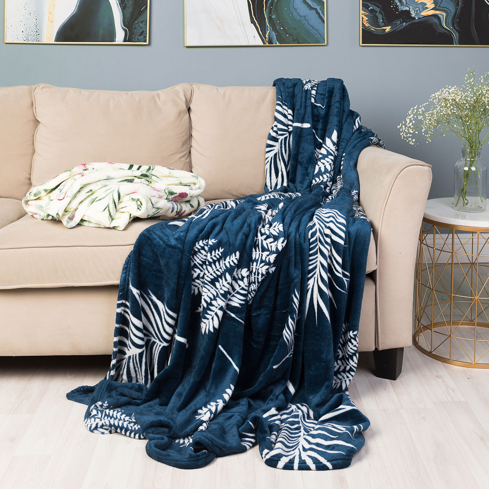 PROVANCE Плед, микрофибра, 200х220см, 230гр/м, "Гармония", 2 дизайна, арт.№ 486-071