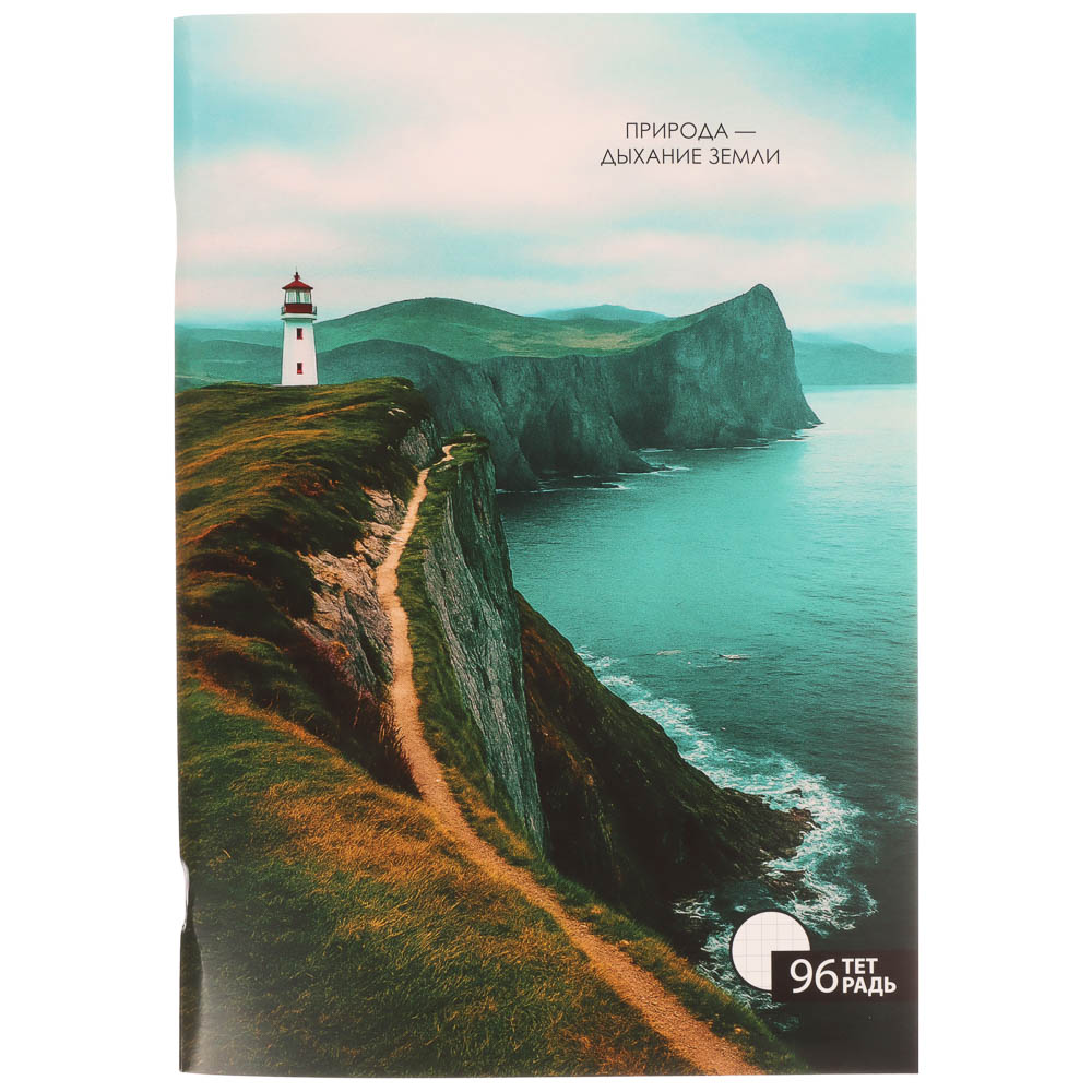 Тетрадь общая А4, 96 листов, в клетку, ClipStudio БЕЛЫЕ ЛИСТЫ, обложка картон, скрепка, 4 дизайна, арт.№ 578-163