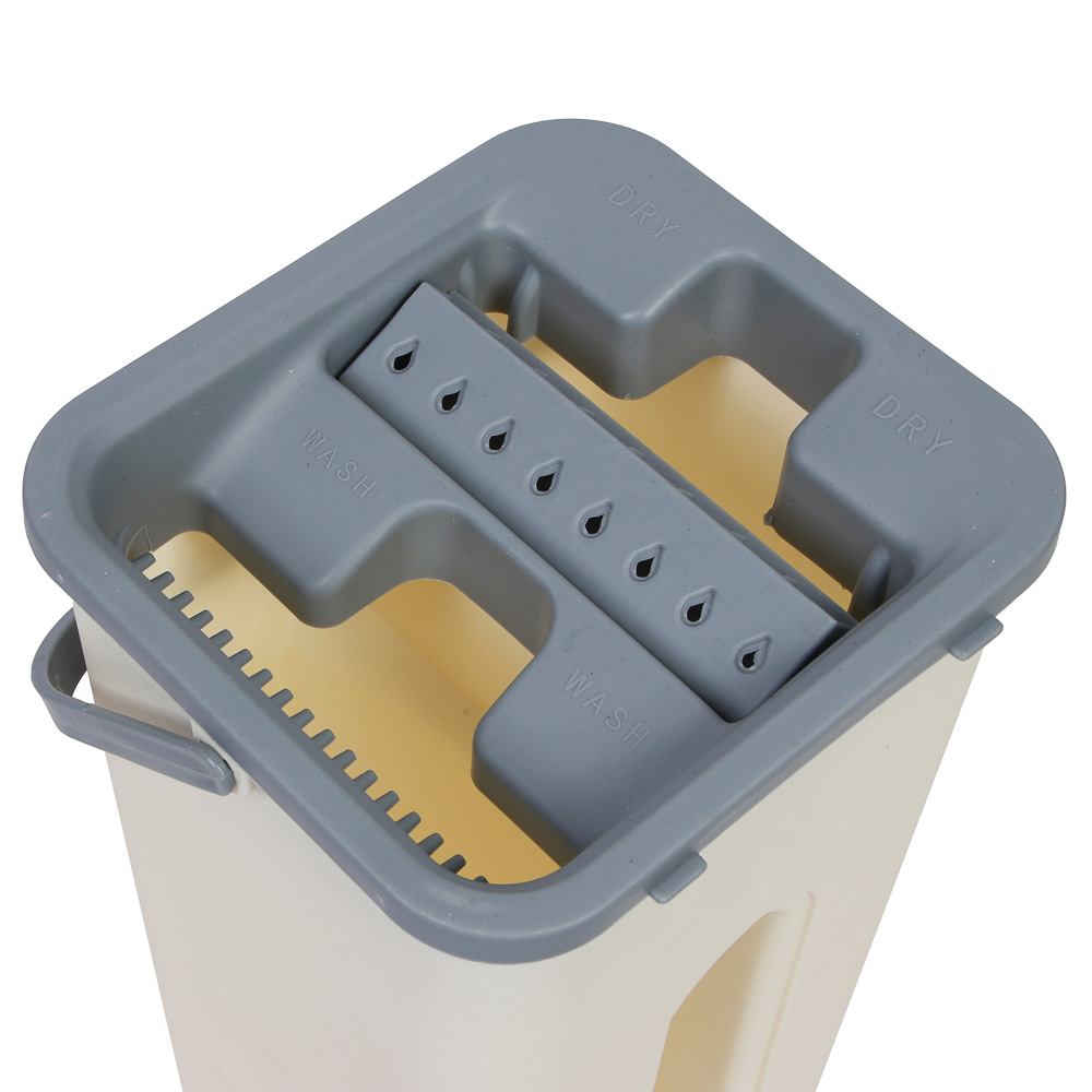 Набор для уборки с отжимом и сменной насадкой тм VETTA, доп.насадка, ведро 5л, пластик, металл, арт.№ 444-380