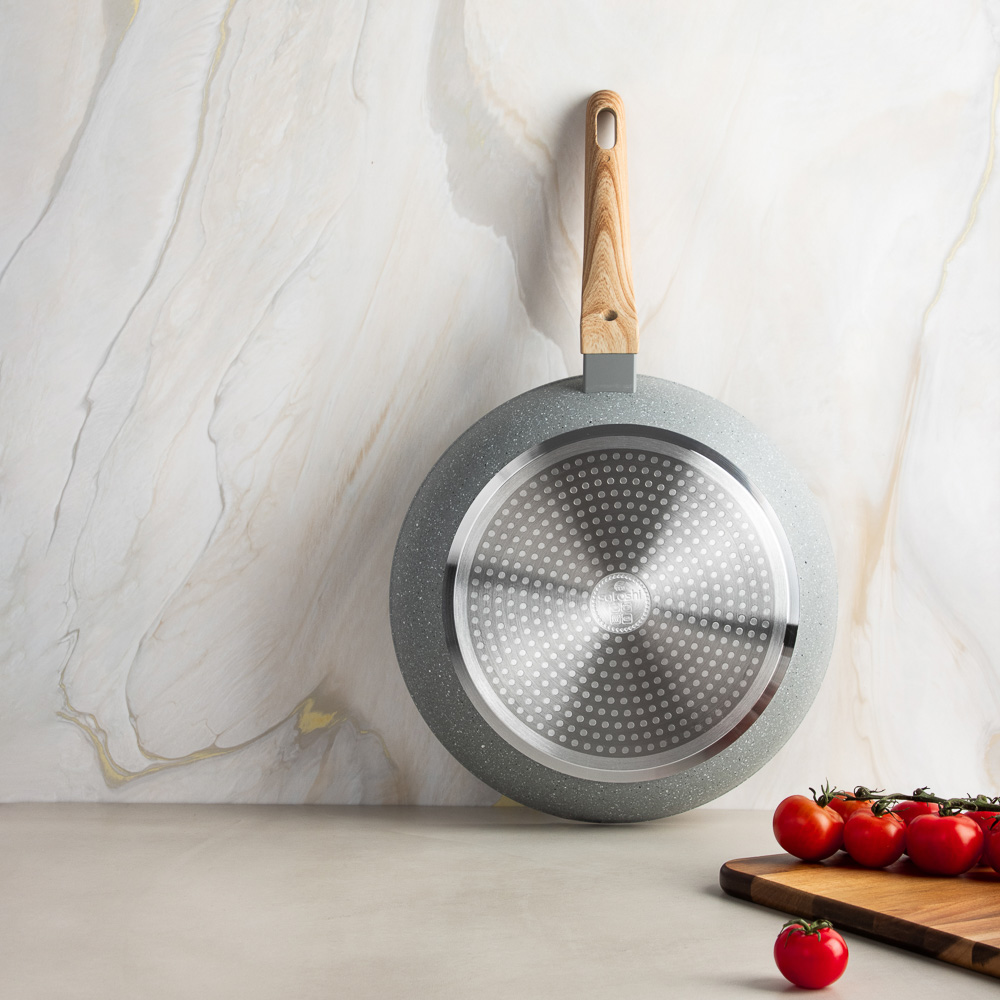 SATOSHI Берг Сковорода литая d28см, антипригарное покрытие Мрамор, индукция, арт.№ 846-738