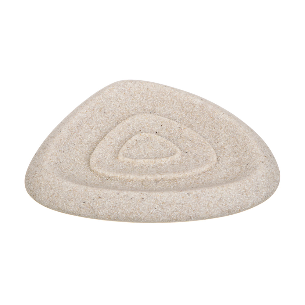 Мыльница тм VETTA Дюна, смола (полирезин), бежевый, 13,5x10,5x2,5см, арт.№ 463-562