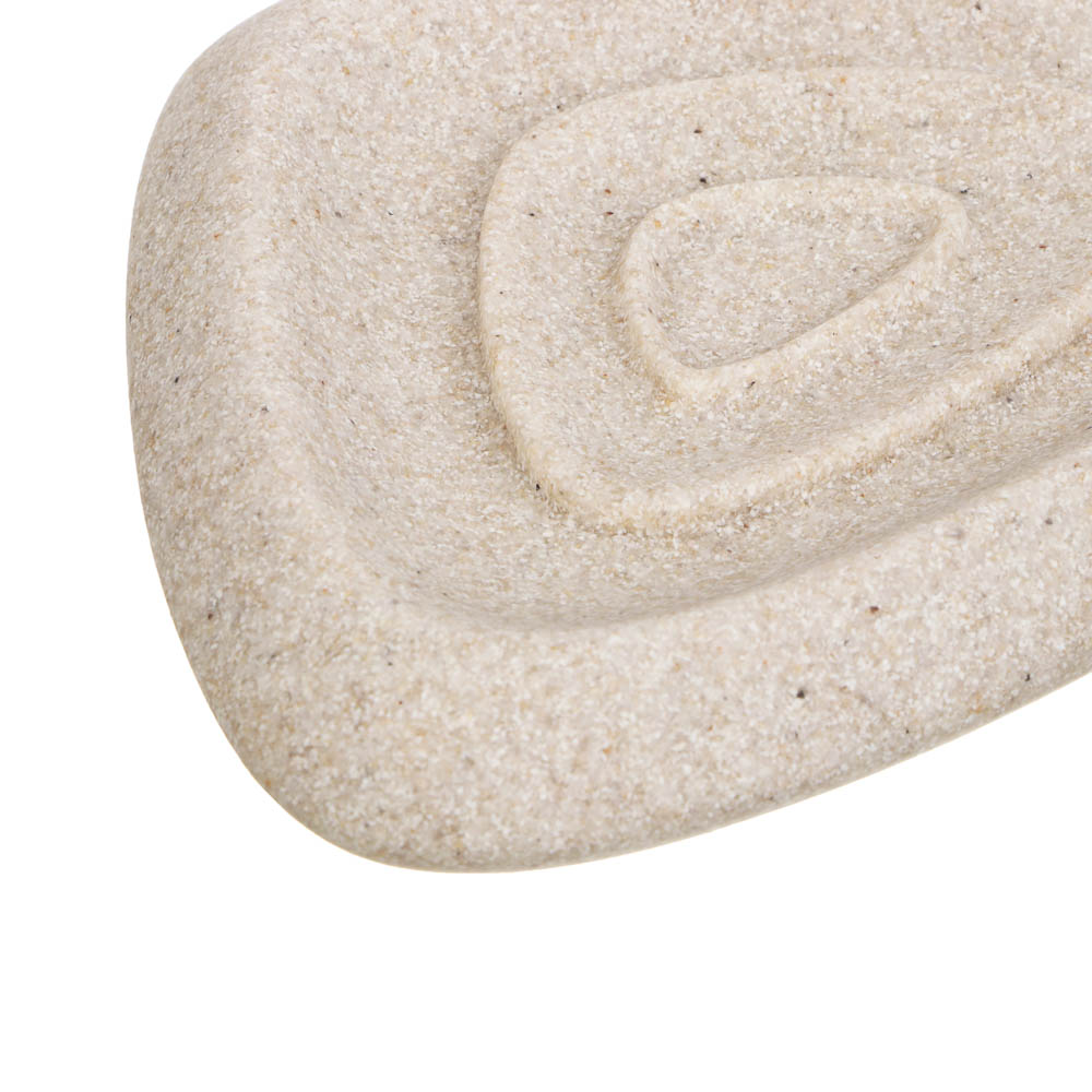 Мыльница тм VETTA Дюна, смола (полирезин), бежевый, 13,5x10,5x2,5см, арт.№ 463-562