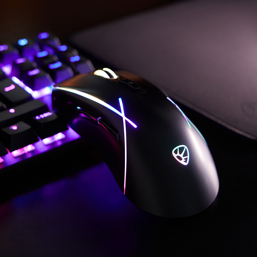 BY Игровая мышь проводная Rifle 7000dpi,7D,A725F,RGB,220см, арт.№ 405-051