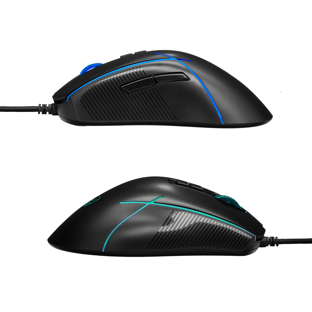 BY Игровая мышь проводная Rifle 7000dpi,7D,A725F,RGB,220см, арт.№ 405-051