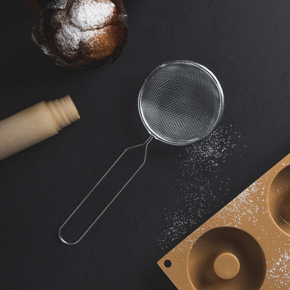 Сито с ободом и ручкой 8см, металл, арт.№ 886-061