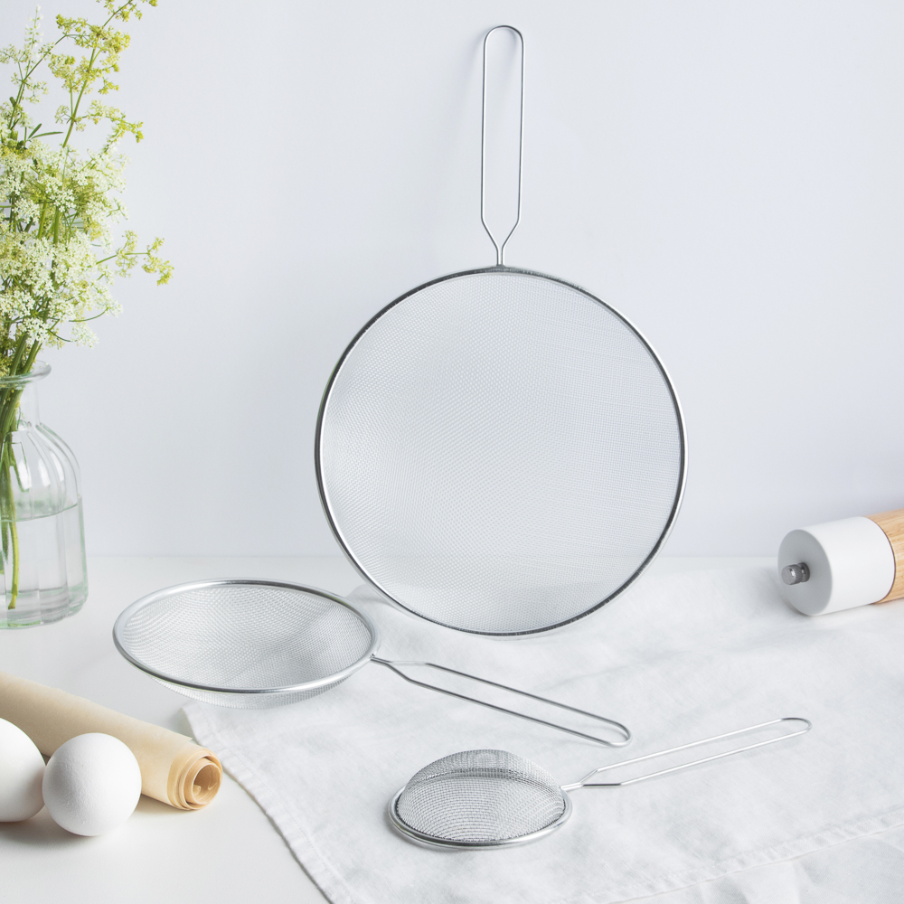 Сито с ободом и ручкой 14см, металл, арт.№ 886-062
