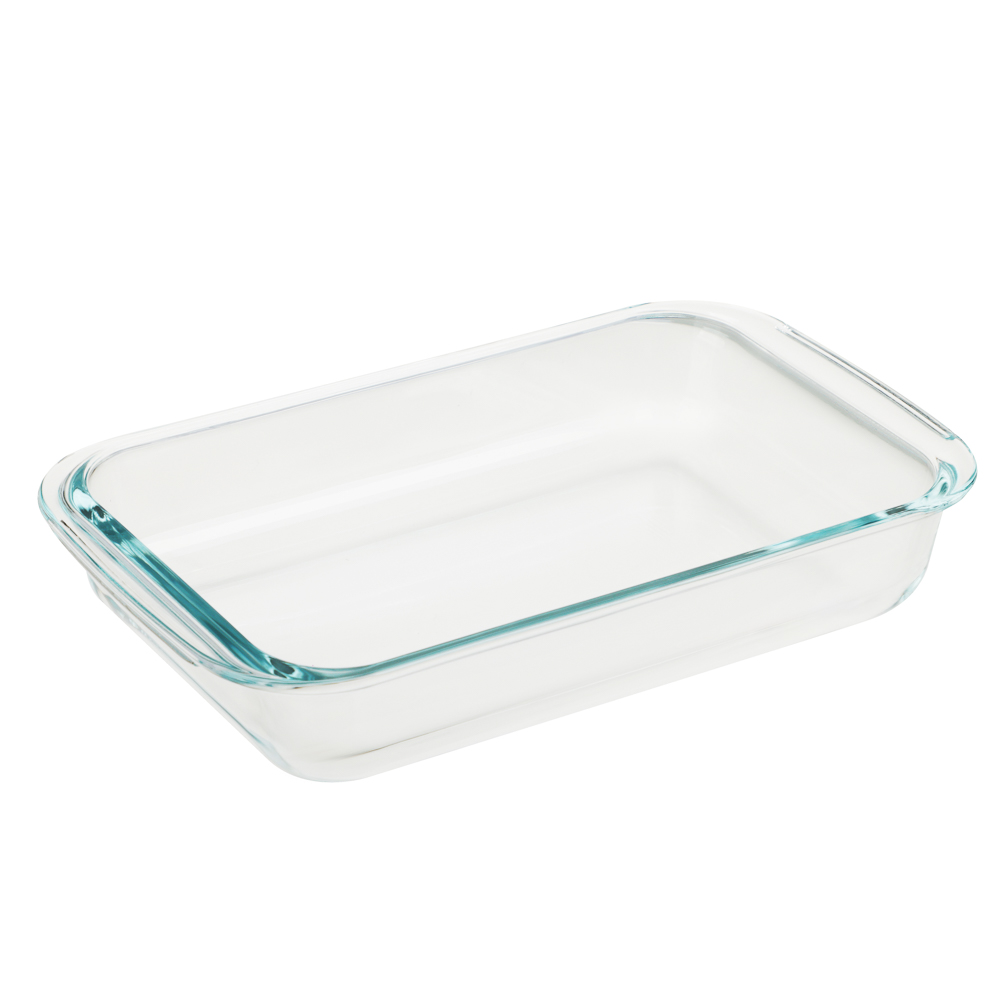 SATOSHI Форма для запекания/хранения жаропрочн. стекло, с крышкой из полипропил. 26,7х16,2х6см, 1л, арт.№ 825-003