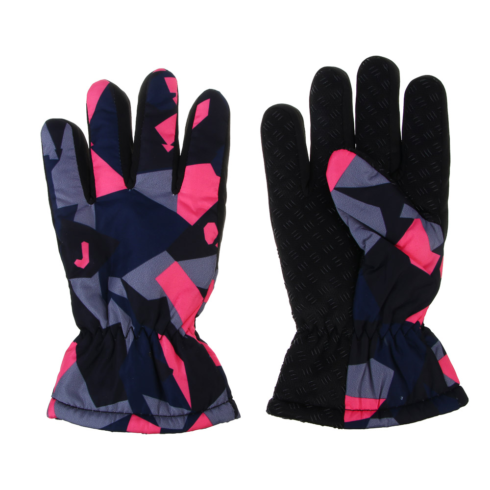 GALANTE Перчатки подростковые утепленные, р.16, 100% полиэстер, разноцветные, ОЗ25-30, арт.№ 363-446