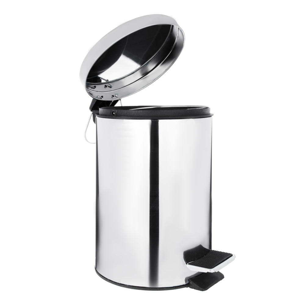 VETTA Ведро с педалью для ванной комнаты, 5л, хром, нерж.сталь, арт.№ 555-009