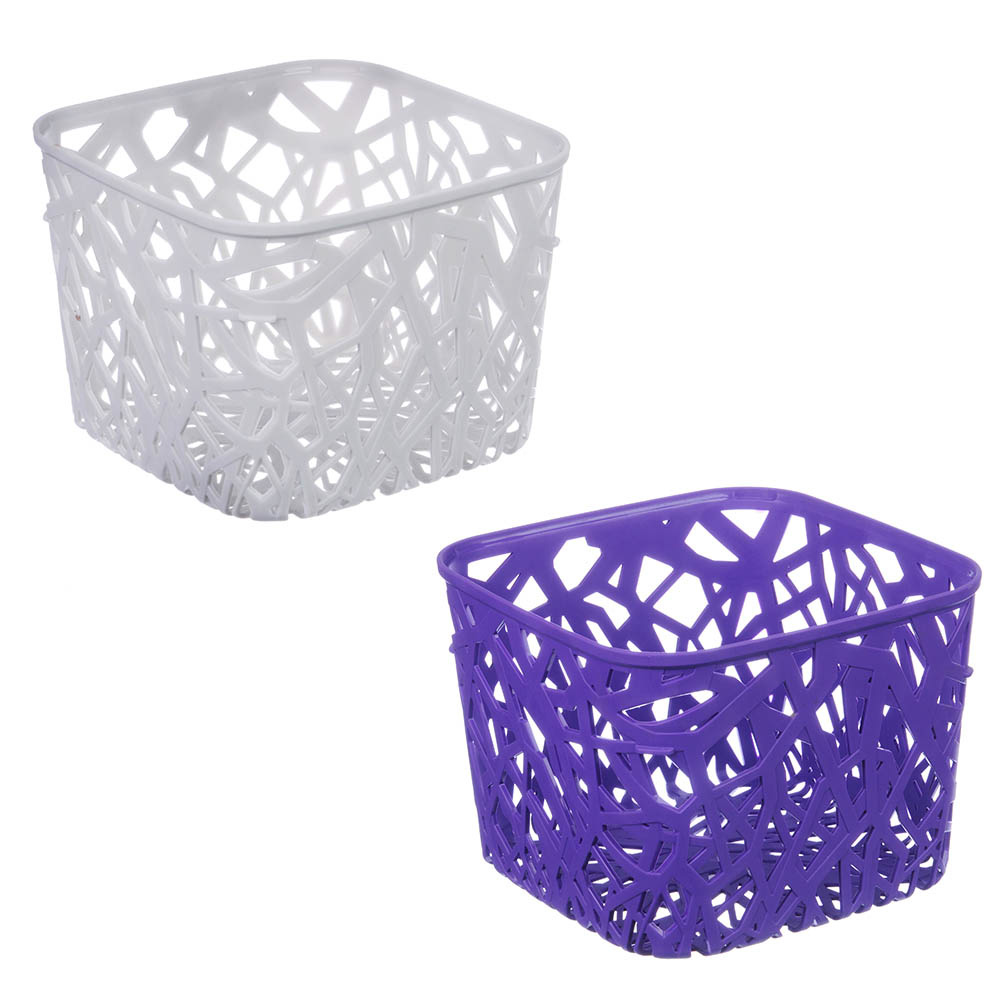 Корзинка для хранения Neo, Curver, 19,2х19,2х14,4см, пластик, 2 цвета, арт.№ 400-002