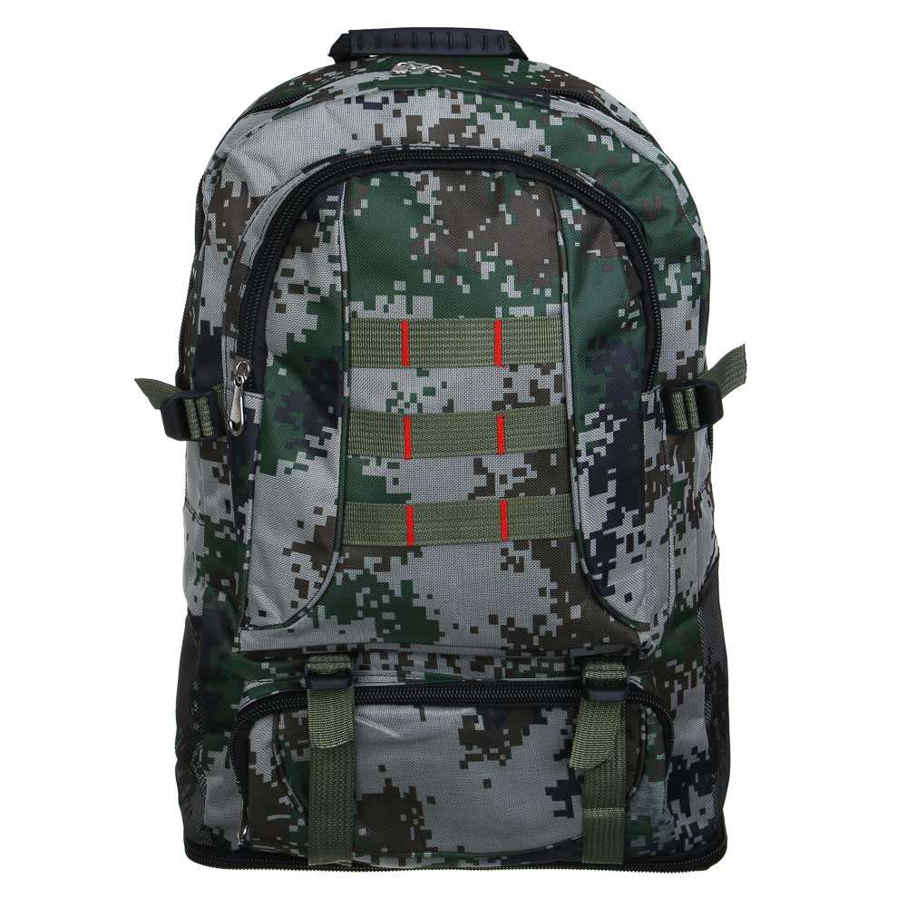 РУССО ТУРИСТО Рюкзак туристический Разведчик 50-60л, 65x35x14,5 см, нейлон, арт.№ 118-213