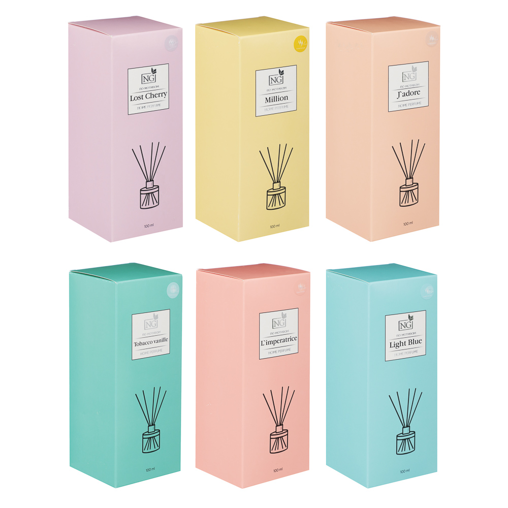 NEW GALAXY Диффузор Home Perfume, L`mper, Tab.vanille, Light blue, Mill., J`adore, Lost Ch. 100мл, арт.№ 778-156