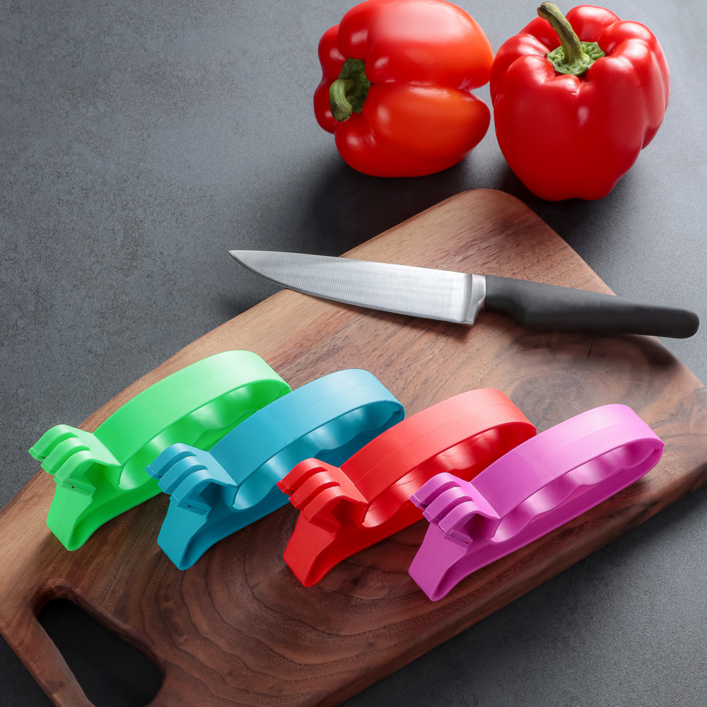 Ножеточка "Рыбка" 13,5х6,5х2,5см, вольфрамовая сталь, полипропилен, арт.№ 884-092