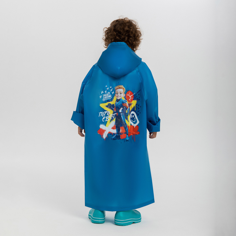 BY Русские Супергерои Дождевик детский 87x54см Пересвет, EVA 140мкм, 6+, арт.№ 188-022
