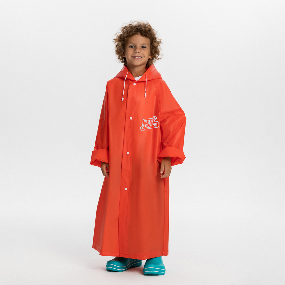 BY Русские Супергерои Дождевик детский 87x54см Сунь Шэн, EVA 140мкм, 6+, арт.№ 188-023