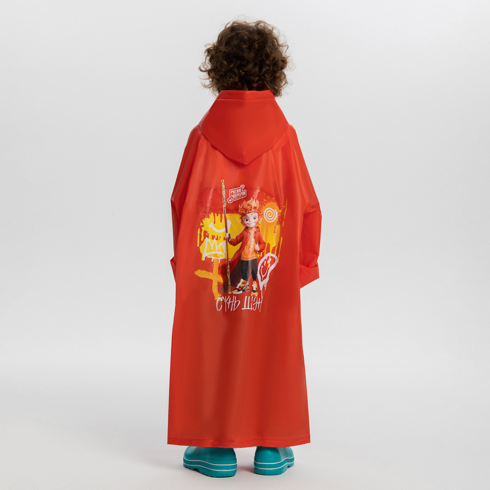 BY Русские Супергерои Дождевик детский 87x54см Сунь Шэн, EVA 140мкм, 6+, арт.№ 188-023