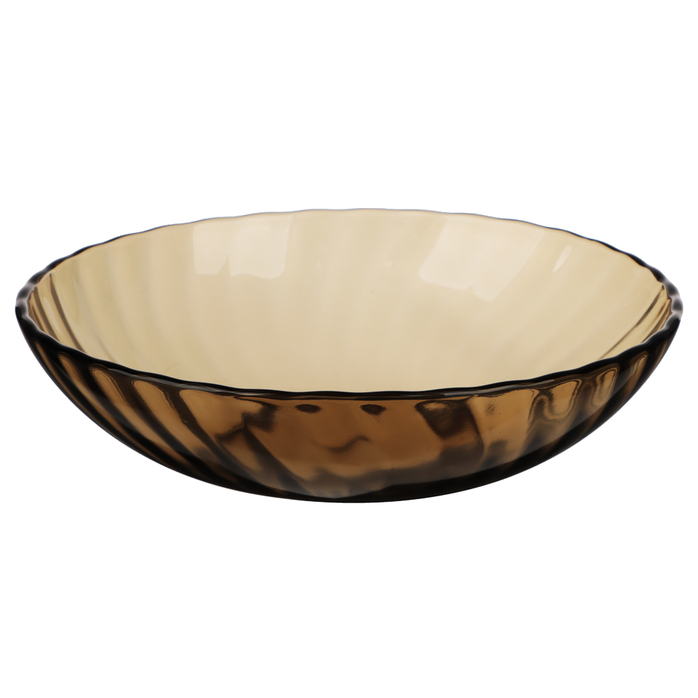 Элика Тарелка глубокая 19 см, дымчатое стекло, арт.№ 877-507