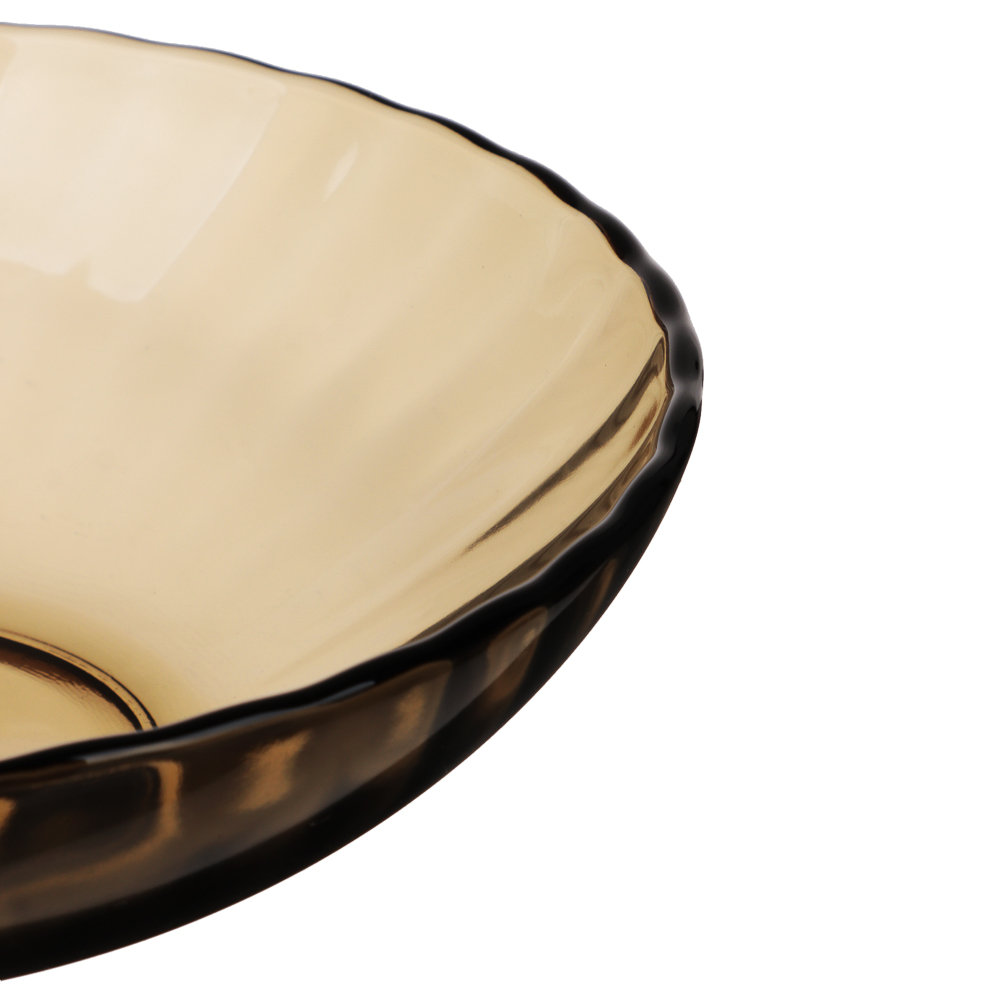 Элика Тарелка глубокая 19 см, дымчатое стекло, арт.№ 877-507